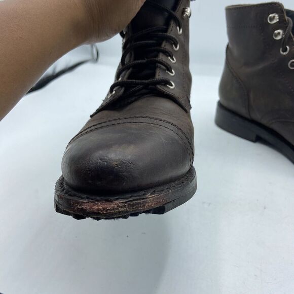 Thursday Boot Co Captain Mens Size 7 Cap Toe Boots Brown Leather (Defect) - Picture 6 of 8